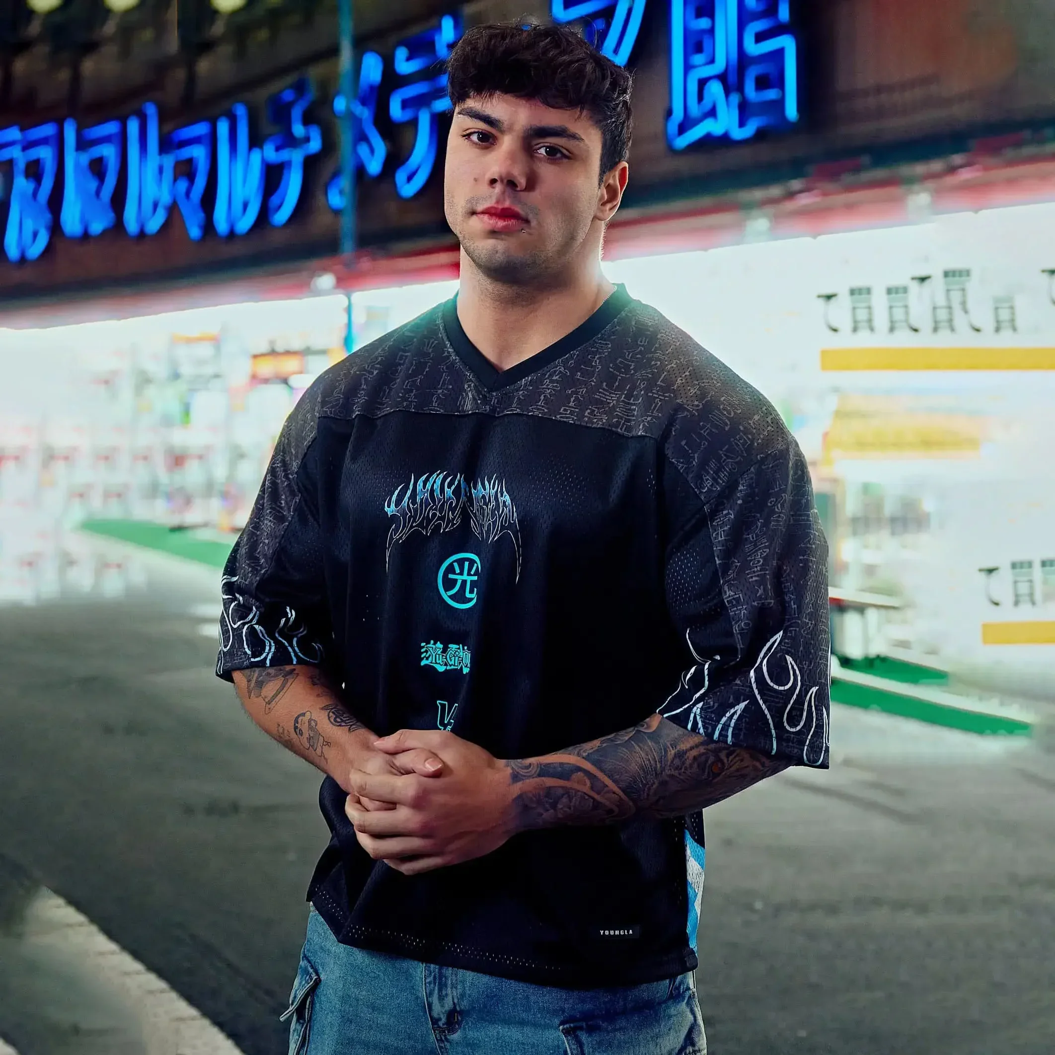 YA Trendy Brand Oversized T-shirt Street Leisure Quick Drying Breathable Large Mesh Shirt Animation Graphic Tee Short Sleeve Top
YA Trendy Brand Oversized T-shirt Street Leisure Quick Drying Breathable Large Mesh Shirt Animation Graphic Tee Short Sleeve Top