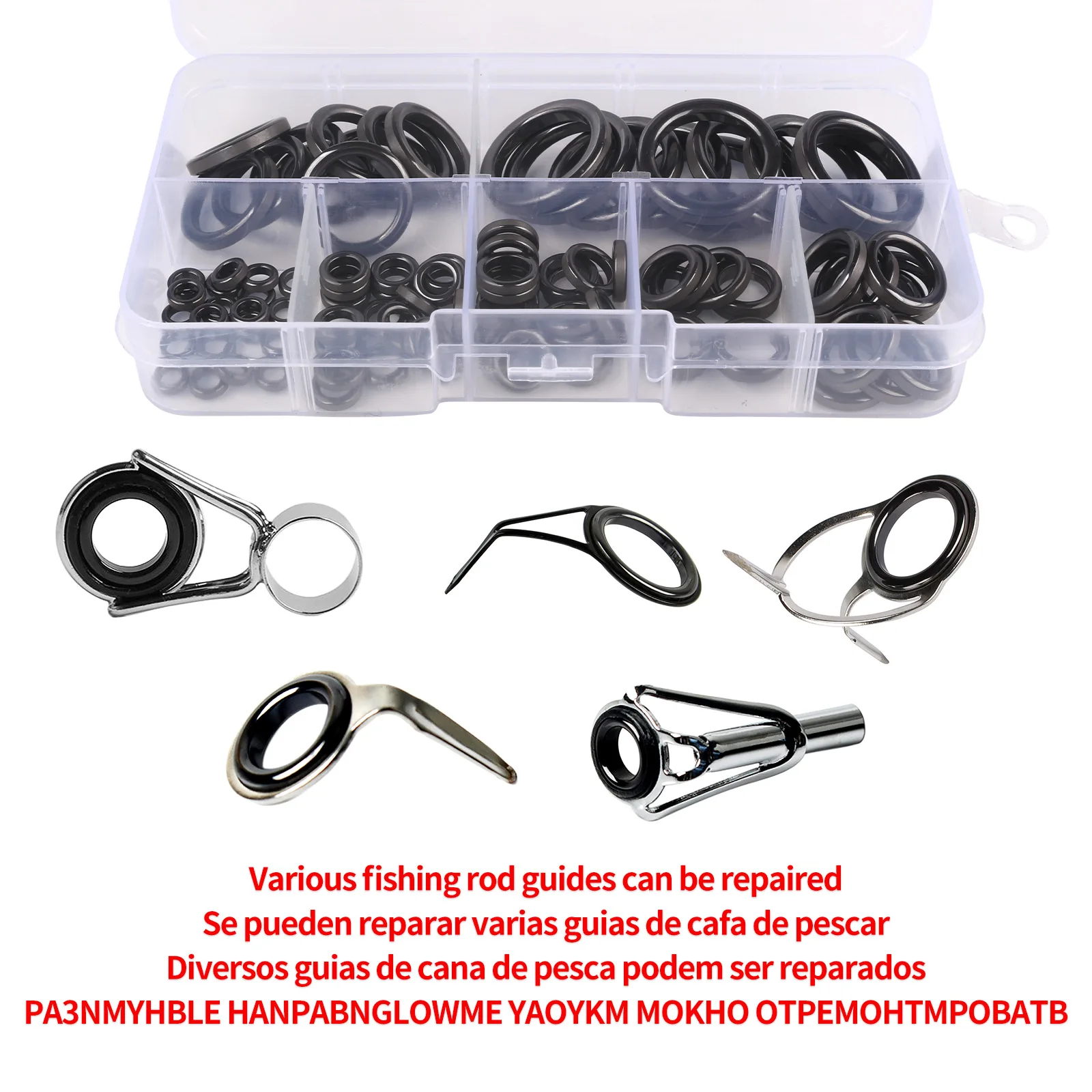 JINGYU Black Ceramic Guide Ring Repair Line Guide Eye Ring for Rock Rod Sea Rod Long Cast Lure Fishing Accessories
JINGYU Black Ceramic Guide Ring Repair Line Guide Eye Ring for Rock Rod Sea Rod Long Cast Lure Fishing Accessories