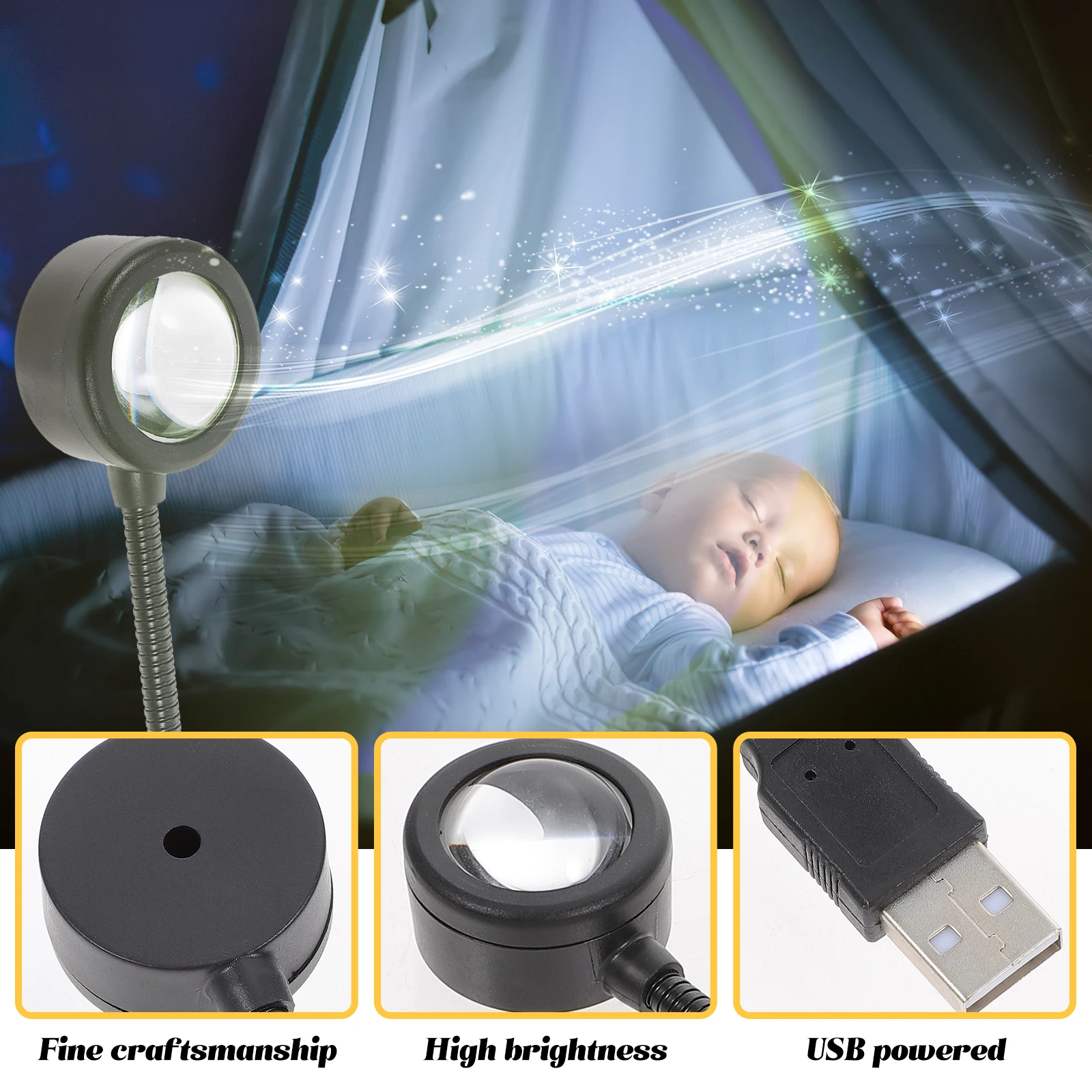 2Pcs Sunset Lamp Usb Projection Night Light High Brightness LED USB Powered Bedroom Decor Rainbow Atmosphere Light
2Pcs Sunset Lamp Usb Projection Night Light High Brightness LED USB Powered Bedroom Decor Rainbow Atmosphere Light