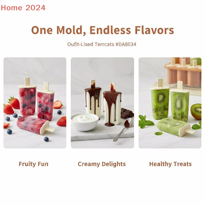 8-Cavity Ice Mold Silicone Popsicles Maker Reusable Easy-Release Freezer Tray With Sticks For Kids Adults Home Party Kitchen
8-Cavity Ice Mold Silicone Popsicles Maker Reusable Easy-Release Freezer Tray With Sticks For Kids Adults Home Party Kitchen