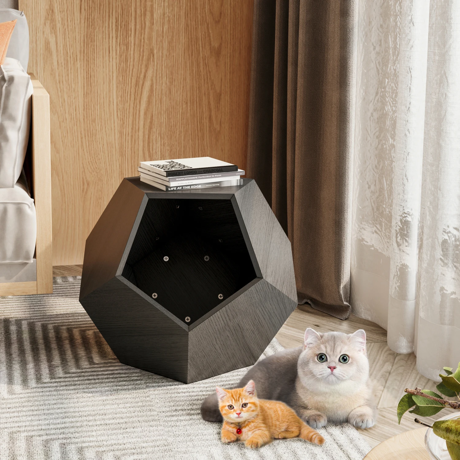 25.98'' Modern Pet Furniture Cat Carrier, Sofa Side Table, Planter MDF Multifunctional Furniture, Burmese Sumac
25.98'' Modern Pet Furniture Cat Carrier, Sofa Side Table, Planter MDF Multifunctional Furniture, Burmese Sumac