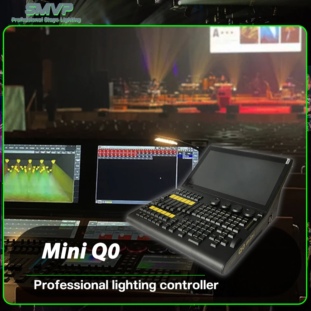 New Mini Q0 Console Stage Lighting Controller DMX512 With Flight Case For Disco DJ Disco Nightclub Bar
New Mini Q0 Console Stage Lighting Controller DMX512 With Flight Case For Disco DJ Disco Nightclub Bar