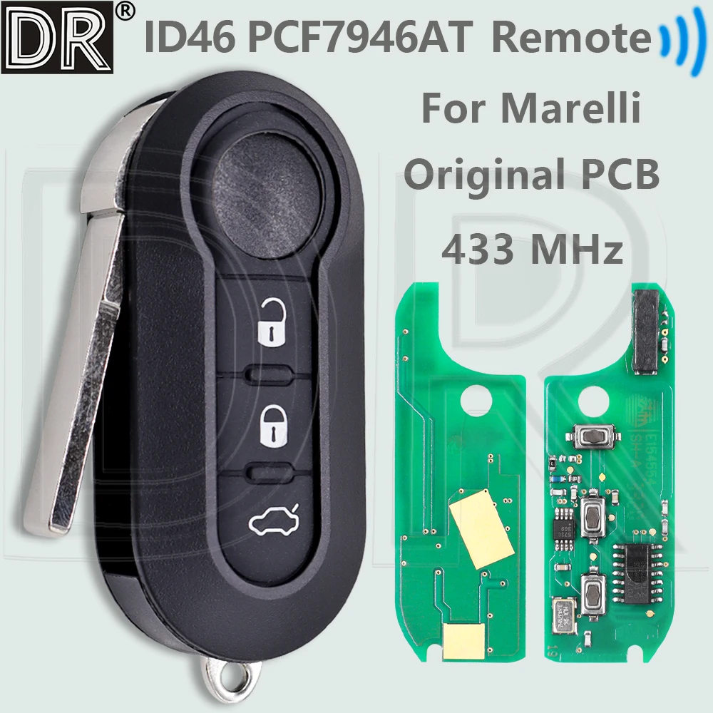 DR OEM MarelliI PCBPCF7946AT 433MHz Car Remote Key For Citroën Jumper Fiat Bravo Doblo 500L Ducato Grande Punto Peugeot Boxer
DR OEM MarelliI PCBPCF7946AT 433MHz Car Remote Key For Citroën Jumper Fiat Bravo Doblo 500L Ducato Grande Punto Peugeot Boxer