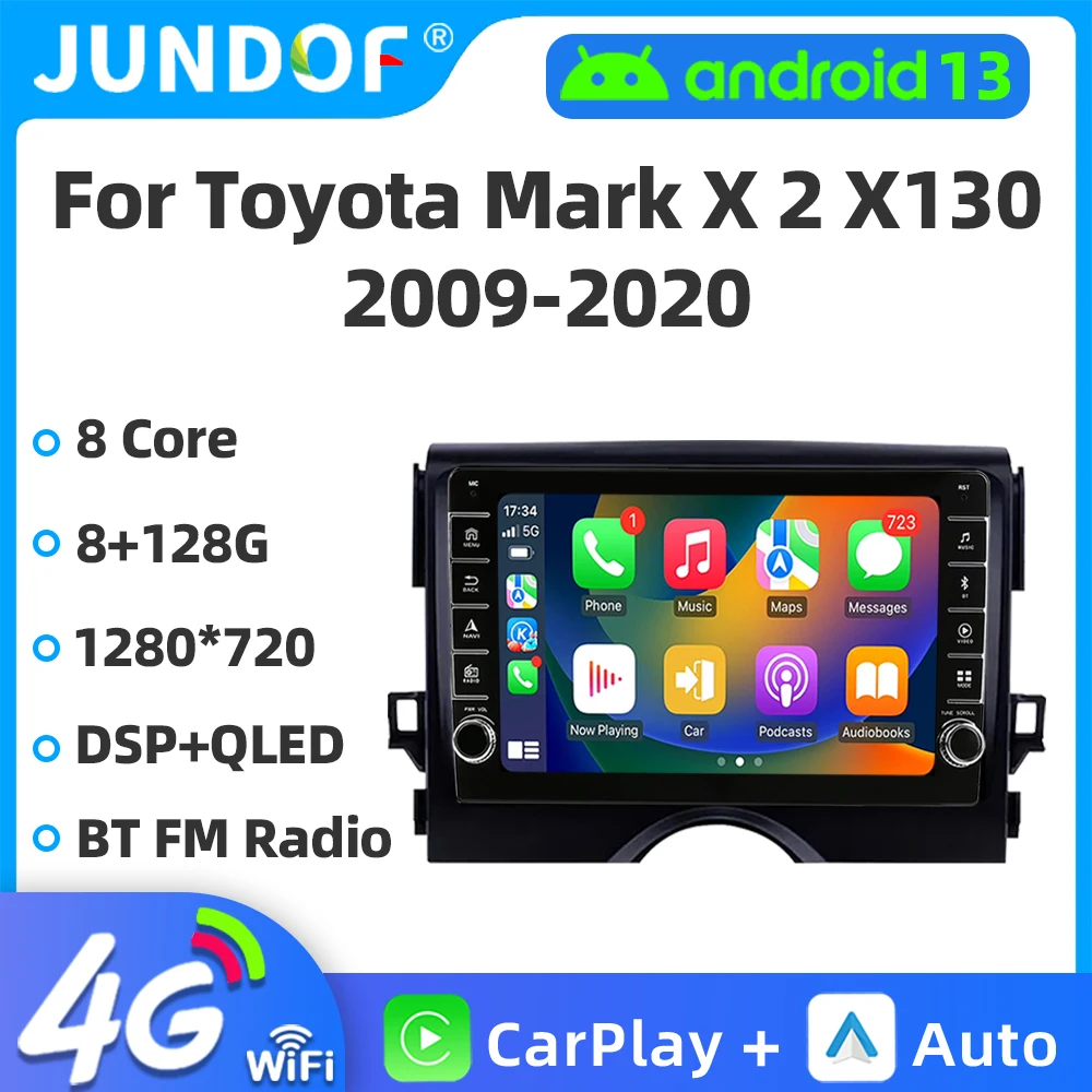 Для Toyota Mark X X130 2 II 2009 - 2019 Android умный автомобильный мультимедийный плеер GPS навигация Carplay WiFi DSP стерео
Для Toyota Mark X X130 2 II 2009 - 2019 Android умный автомобильный мультимедийный плеер GPS навигация Carplay WiFi DSP стерео
