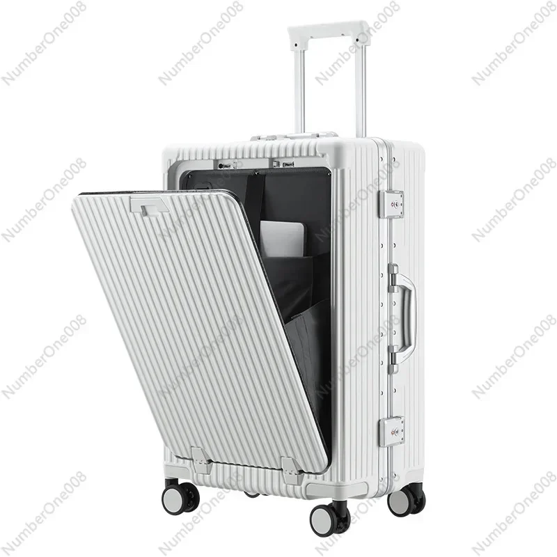 Front Open Boarding Case PC Aluminum Frame Password Trolley Case 20 Inch Universal Wheel Charging Suitcase
Front Open Boarding Case PC Aluminum Frame Password Trolley Case 20 Inch Universal Wheel Charging Suitcase