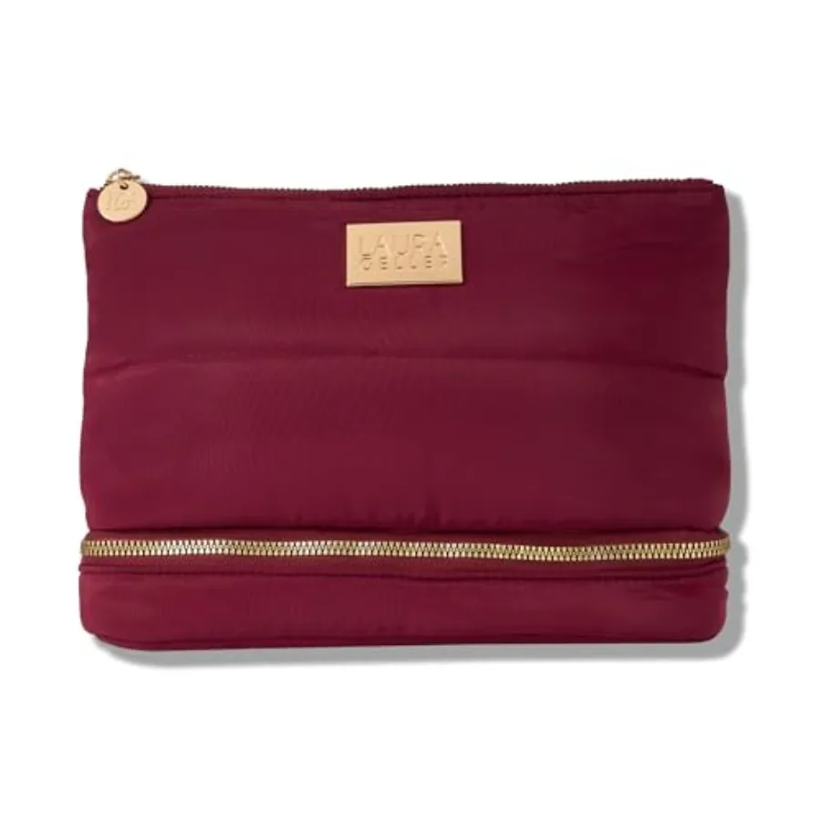 Quilted Makeup Bag with Brush Case, Burgundy - Toiletry Bag Organizer for Travel - Large Capacity Full Size Makeup Bag - Easy t
Quilted Makeup Bag with Brush Case, Burgundy - Toiletry Bag Organizer for Travel - Large Capacity Full Size Makeup Bag - Easy t