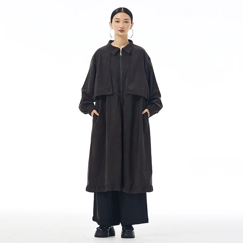 Retro Patchwork Design Long Sve Color Windbreaker Loose Faionable Personalized Open Cardigan Outerwear
Retro Patchwork Design Long Sve Color Windbreaker Loose Faionable Personalized Open Cardigan Outerwear