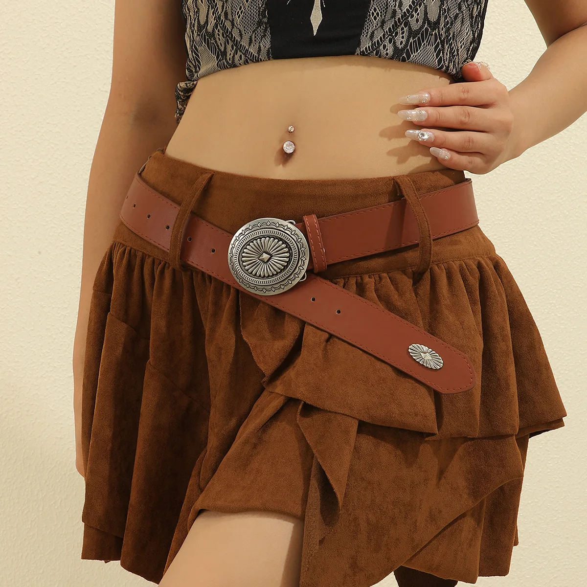 Belt Women's American Retro Decorative Skirt with Suit Ins Style Personalized Belt Subculture Black Belt Women Waist Belt
Belt Women's American Retro Decorative Skirt with Suit Ins Style Personalized Belt Subculture Black Belt Women Waist Belt