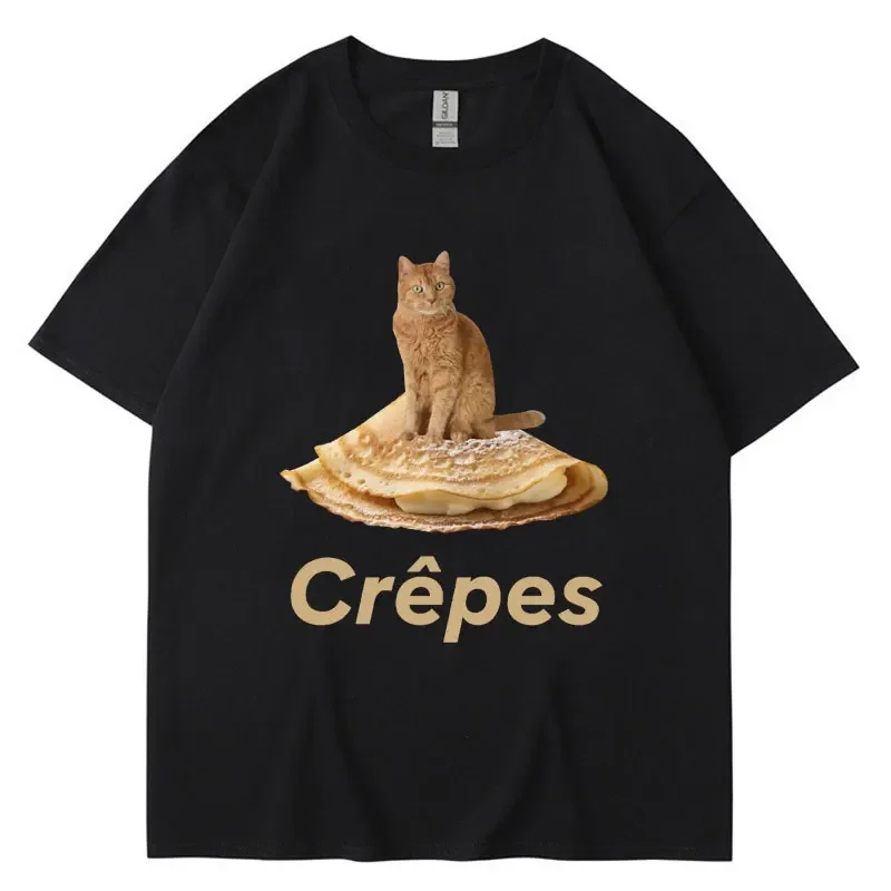 Crepes Cat Funny Meme Graphic T Shirt Men Women Fashion Clothes Hip Hop Oversized Pure Cotton Casual Soft T Shirts Streetwear
Crepes Cat Funny Meme Graphic T Shirt Men Women Fashion Clothes Hip Hop Oversized Pure Cotton Casual Soft T Shirts Streetwear
