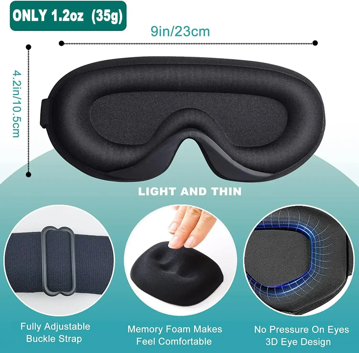 3D Eye Mask Soft Portable Sleeping Eyeshade Blocking Lights Travel Eye Patch Cover Shade Blindfold
3D Eye Mask Soft Portable Sleeping Eyeshade Blocking Lights Travel Eye Patch Cover Shade Blindfold