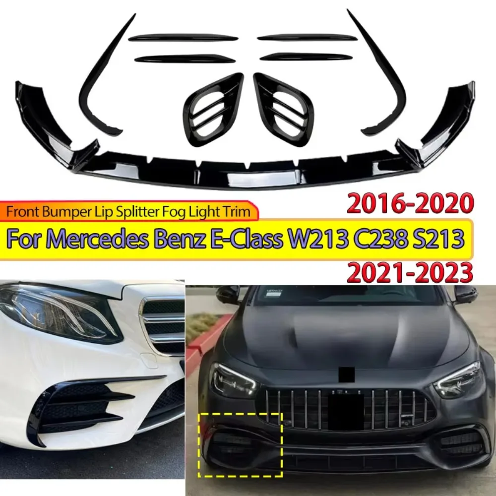 Separador de labio de parachoques delantero, embellecedor de luz antiniebla para Mercedes Benz Clase E W213 C238 S213 2016-2023,
Separador de labio de parachoques delantero, embellecedor de luz antiniebla para Mercedes Benz Clase E W213 C238 S213 2016-2023,