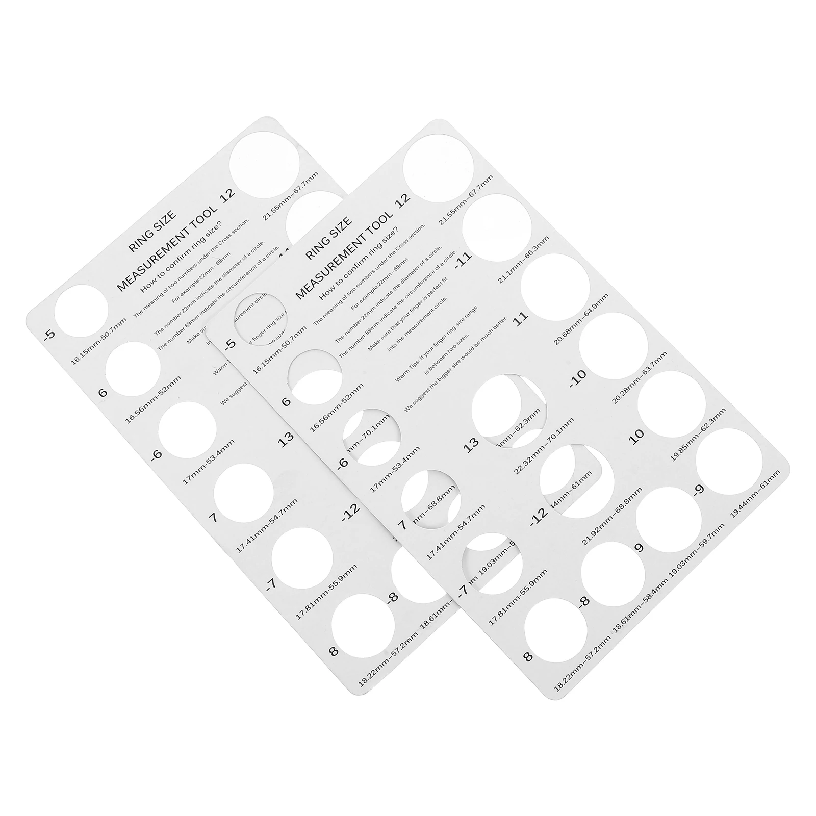 2 pcs Finger Size Measurement Ruler Reusable Ring Gauge Accurate Diameter Measuring Tool Jewelry Making Supplies
2 pcs Finger Size Measurement Ruler Reusable Ring Gauge Accurate Diameter Measuring Tool Jewelry Making Supplies