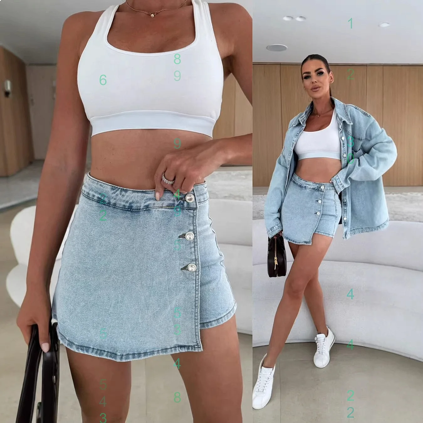 Retro Washed Denim Skirt Front Split Button Design Fashionable Skirt Women Denim Skirts Spring Summer
Retro Washed Denim Skirt Front Split Button Design Fashionable Skirt Women Denim Skirts Spring Summer