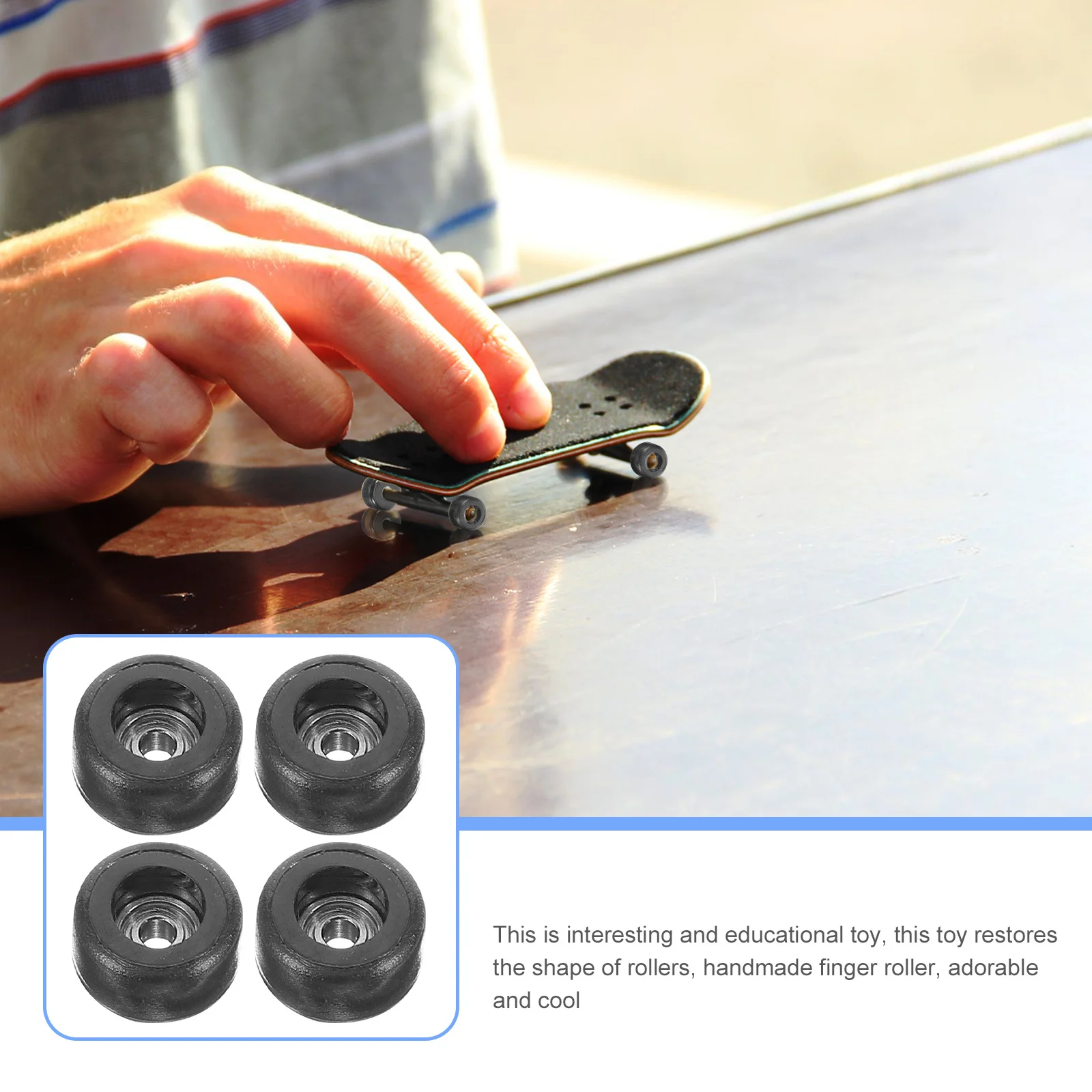 4pcs Finger Roller Skate Stainless Steel Plastic Durable Educational For Kids Stress Relief Desk Plaything Fingertip Sports
4pcs Finger Roller Skate Stainless Steel Plastic Durable Educational For Kids Stress Relief Desk Plaything Fingertip Sports