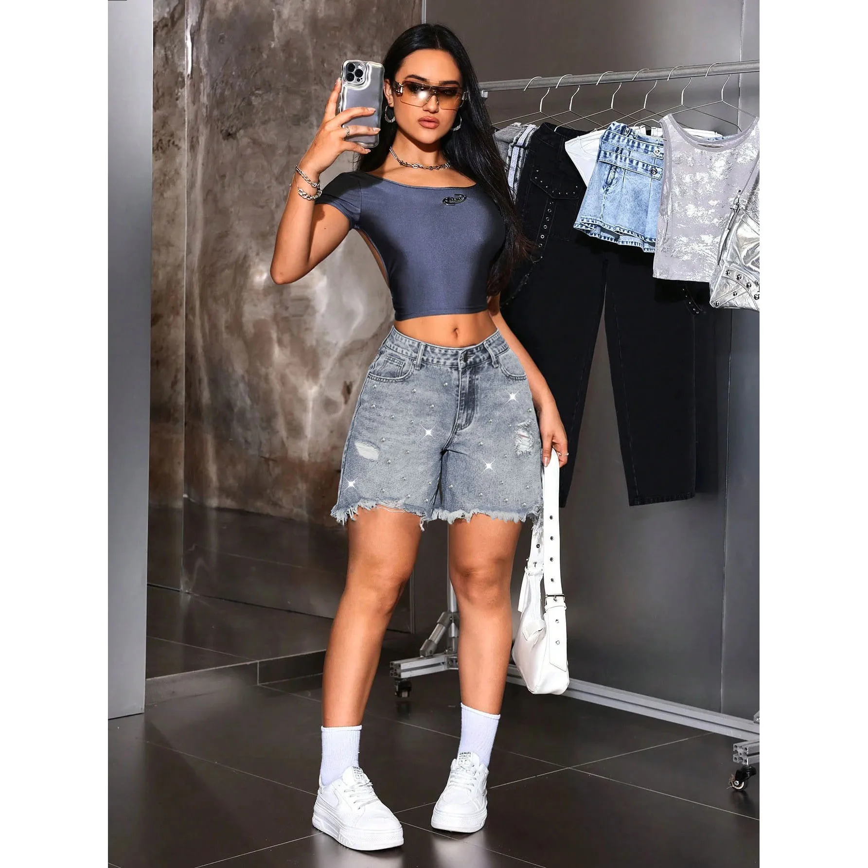 Shorts Female Jeans Women Jeans Shorts New Summer Ripped Denim Shorts Without Stretch For Women
Shorts Female Jeans Women Jeans Shorts New Summer Ripped Denim Shorts Without Stretch For Women