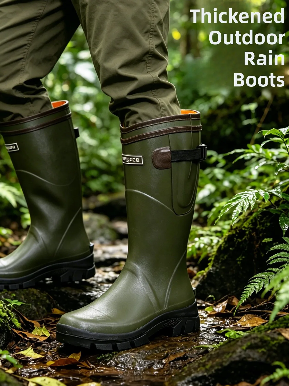 Thickened Rubber High-Tube Rain Boots Snake-Proof Fishing Wading Hunting Boots Waterproof Outdoor Activity Shoes for Men
Thickened Rubber High-Tube Rain Boots Snake-Proof Fishing Wading Hunting Boots Waterproof Outdoor Activity Shoes for Men