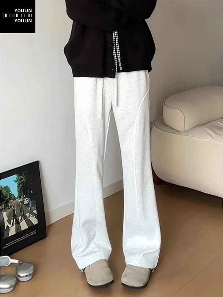 Cleanfit ey White Floral Men's Spor Flared Pants Straight Cut Autumn Casual Trousers Low Waist Long Cotton Youth Faion
Cleanfit ey White Floral Men's Spor Flared Pants Straight Cut Autumn Casual Trousers Low Waist Long Cotton Youth Faion