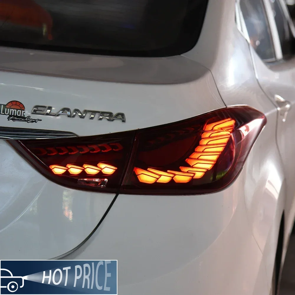 Для Hyundai Elantra 2012-2016 автоматические задние фонари, обновленная динамическая чешуя дракона, аксессуары для задних фонарей, светодиодные автомобильные задние фонари в сборе
Для Hyundai Elantra 2012-2016 автоматические задние фонари, обновленная динамическая чешуя дракона, аксессуары для задних фонарей, светодиодные автомобильные задние фонари в сборе