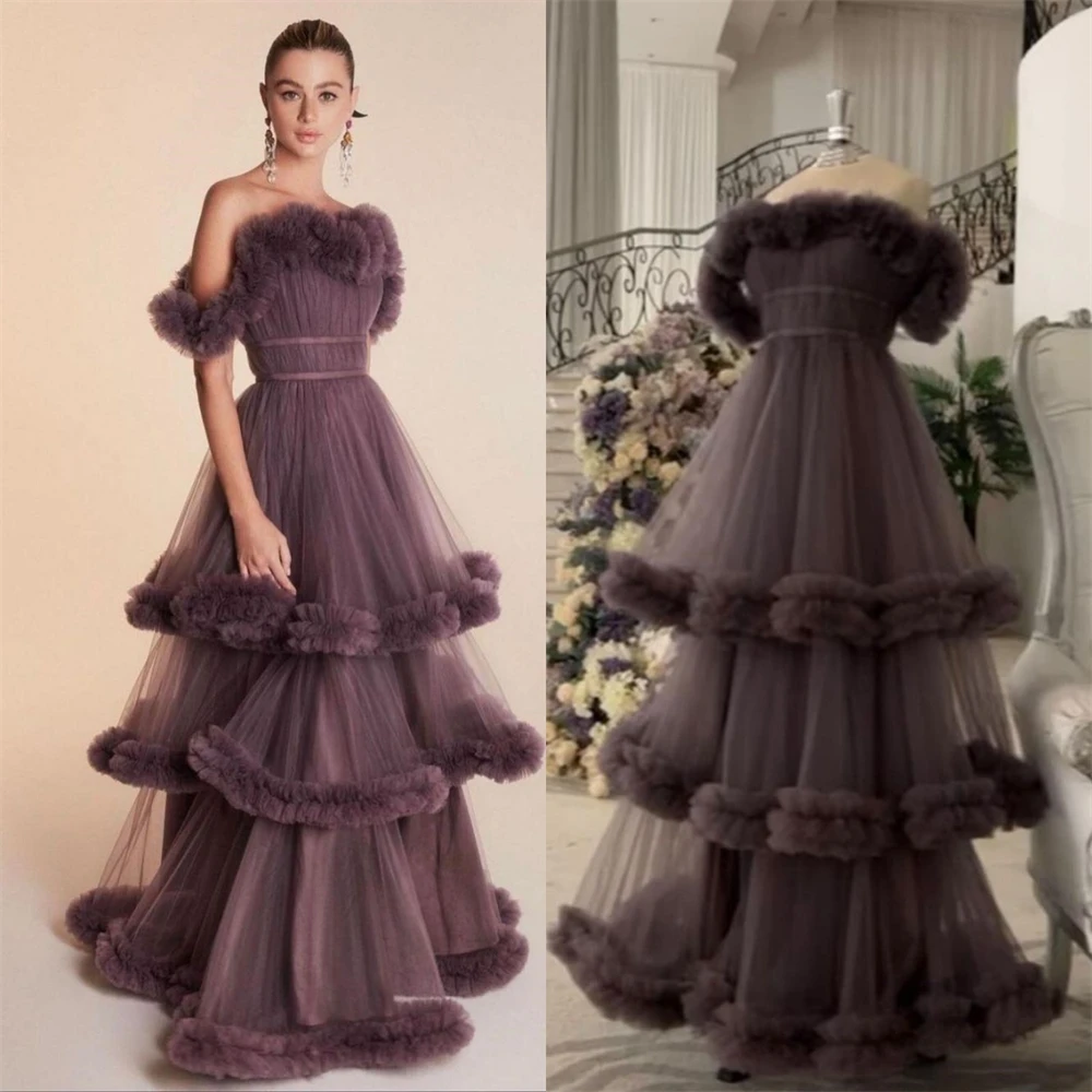 Customized Exquisite Off-the-shoulder Ball gown Celebrity Fold Layered Chiffon Occasion Evening Gown فساتين سهره vestidos
Customized Exquisite Off-the-shoulder Ball gown Celebrity Fold Layered Chiffon Occasion Evening Gown فساتين سهره vestidos