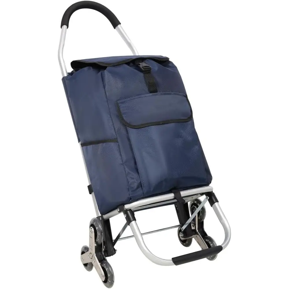 40L Durable Collapsible Stair Climbing Shopping Cart with Stainless Steel Wheels, Waterproof Removable Bag for Groceries, Laundr
40L Durable Collapsible Stair Climbing Shopping Cart with Stainless Steel Wheels, Waterproof Removable Bag for Groceries, Laundr