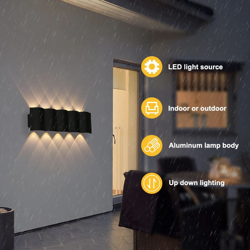 LED Waterproof Wall Lamps Outdoor Lighting for Courtyard Porch Living Room Corridor Bedroom Modern Simple Style Wall Sconce
LED Waterproof Wall Lamps Outdoor Lighting for Courtyard Porch Living Room Corridor Bedroom Modern Simple Style Wall Sconce