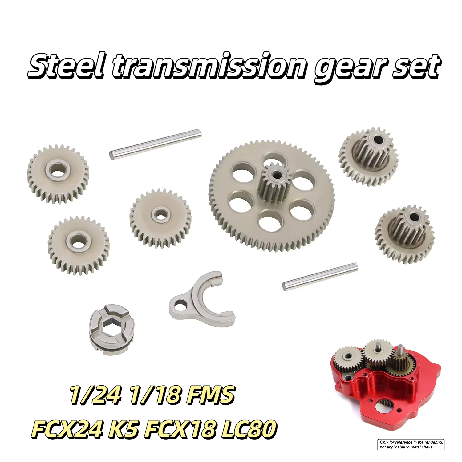 Steel Transmission Gear Set For Rc 1/24 Scale 1/18 Fms Fcx24 K5 Fcx18 Lc80 Steel Upgrade Parts For Remote Control Crawler Car
Steel Transmission Gear Set For Rc 1/24 Scale 1/18 Fms Fcx24 K5 Fcx18 Lc80 Steel Upgrade Parts For Remote Control Crawler Car
