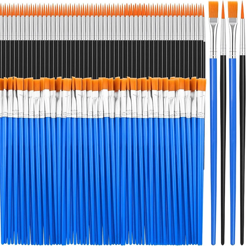 New 50Pcs Painting Brushes Set Art Round Flat Hair Nylon Hair Paint Brush Oil Acrylic Watercolor Kids/Artists/Beginners/Student
New 50Pcs Painting Brushes Set Art Round Flat Hair Nylon Hair Paint Brush Oil Acrylic Watercolor Kids/Artists/Beginners/Student