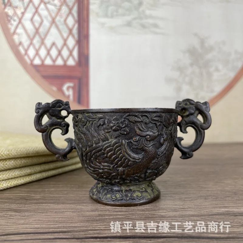 Двойная чашка Pixiu в античном стиле с изображением Феникса Династии Цин Qianlong Годовой резной Феникс Летающая двойная ручка с плоским дном Маленькая винтовка
Двойная чашка Pixiu в античном стиле с изображением Феникса Династии Цин Qianlong Годовой резной Феникс Летающая двойная ручка с плоским дном Маленькая винтовка