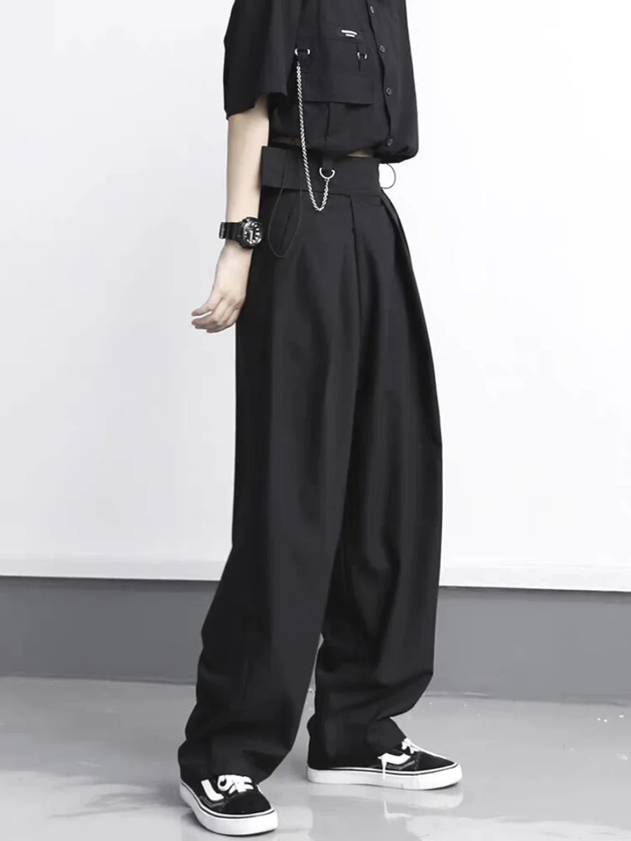 Slimming High Waist Loose Wide Leg Pants ex Casual Trousers Magic Tape Pleated Suit Pants Youthful Energy Sle All Seasons
Slimming High Waist Loose Wide Leg Pants ex Casual Trousers Magic Tape Pleated Suit Pants Youthful Energy Sle All Seasons