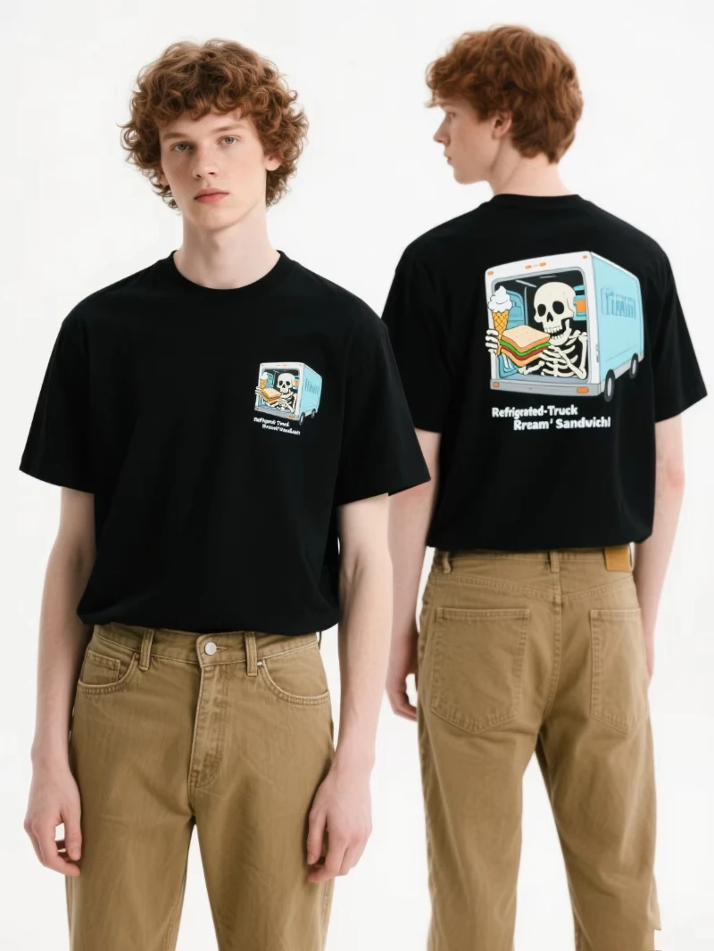 Летняя роскошная новая модная повседневная черная футболка 2025 года и удобный тренд с принтом черепа для дайвинга и энтузиастов с круглым вырезом
Летняя роскошная новая модная повседневная черная футболка 2025 года и удобный тренд с принтом черепа для дайвинга и энтузиастов с круглым вырезом