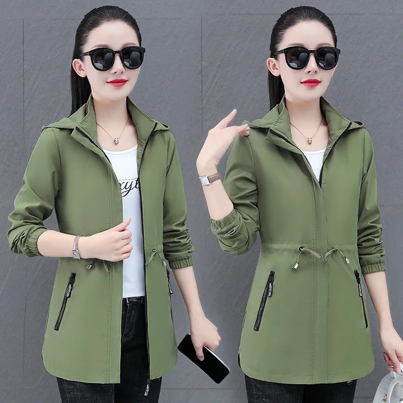 Женский тренчкот на весну-осень 2026: Новая модная ветровка средней длины с капюшоном, повседневная верхняя одежда, габардин для женщин
Женский тренчкот на весну-осень 2026: Новая модная ветровка средней длины с капюшоном, повседневная верхняя одежда, габардин для женщин