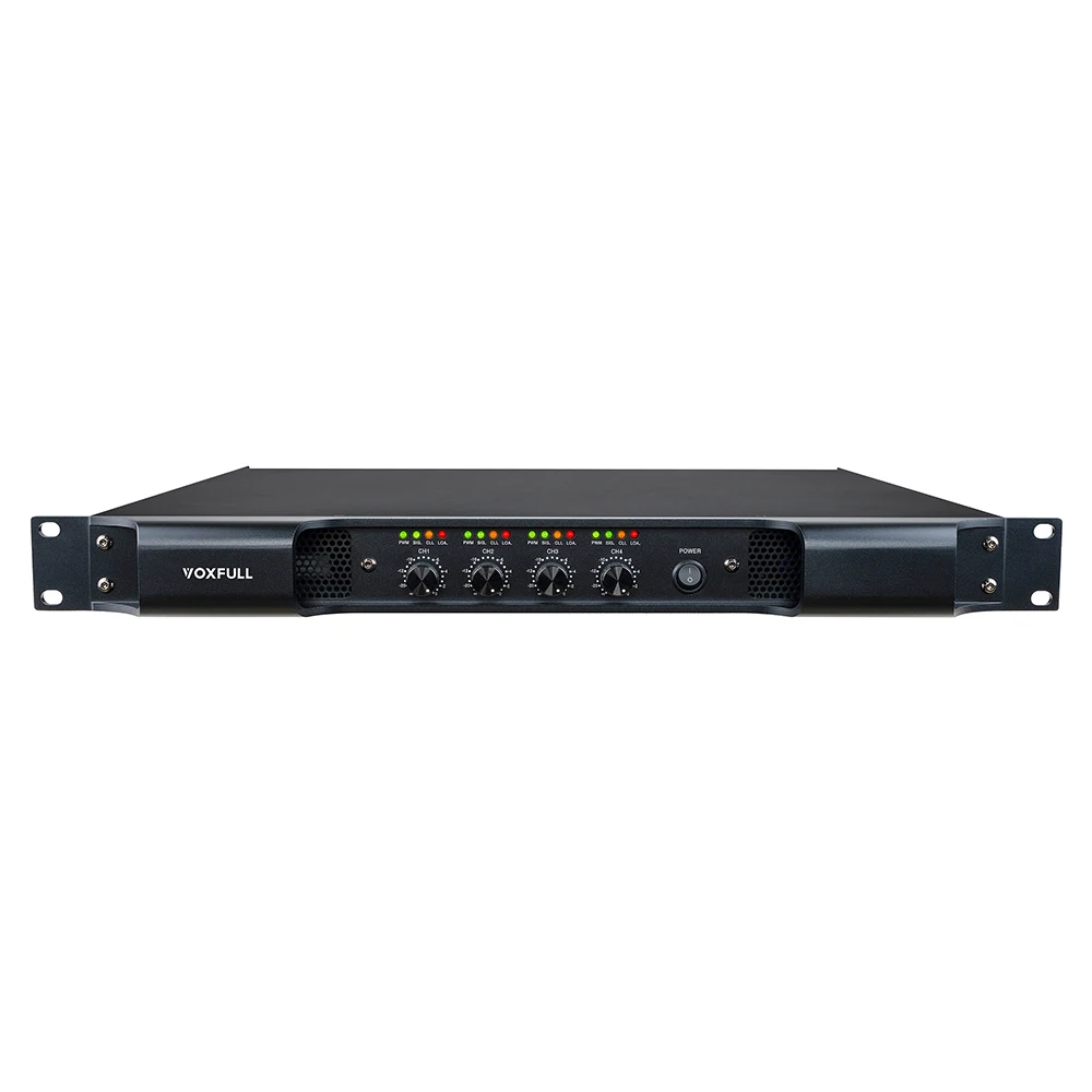 Voxfull Pro Audio CD 4000 Professional Class D 4 Channels 1200*4 Watts Digital Power Amplifier
Voxfull Pro Audio CD 4000 Professional Class D 4 Channels 1200*4 Watts Digital Power Amplifier