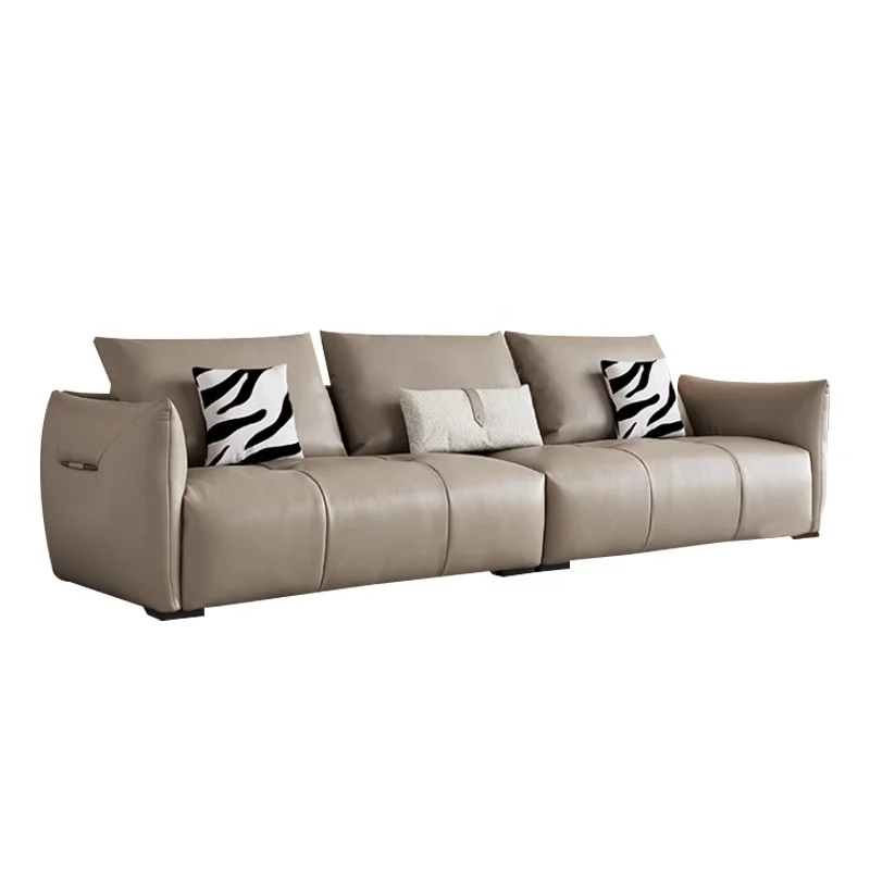 -ss High-End Leather Sofa Modern Simple Living Room First Layer Cowhide In-Line Sofa
-ss High-End Leather Sofa Modern Simple Living Room First Layer Cowhide In-Line Sofa