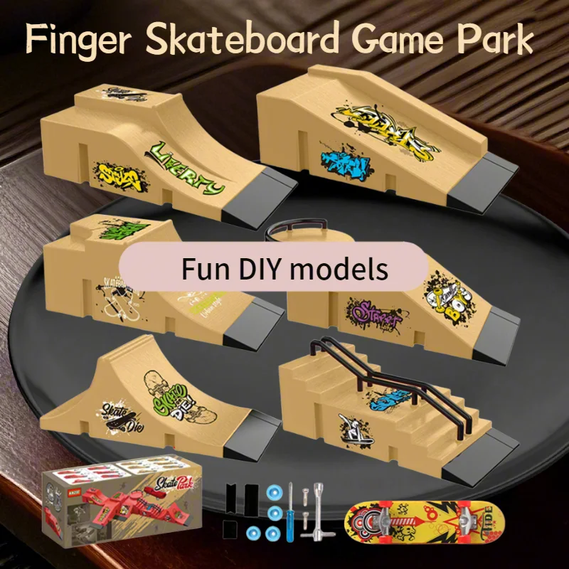 Children Finger Sports Toys Finger Skateboard Game Park Site Step Ramp Scene Props Mini Fingertip Skateboard Set Gift Adult Toys
Children Finger Sports Toys Finger Skateboard Game Park Site Step Ramp Scene Props Mini Fingertip Skateboard Set Gift Adult Toys