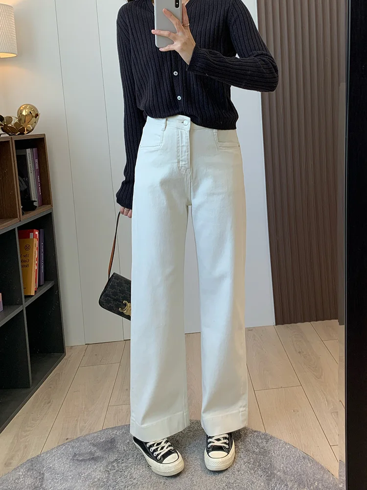 Свободные прямые джинсы с высокой талией, длинные брюки в стиле ретро, женские джинсовые брюки премиум-класса, осень 2024, обычные тонкие
Свободные прямые джинсы с высокой талией, длинные брюки в стиле ретро, женские джинсовые брюки премиум-класса, осень 2024, обычные тонкие