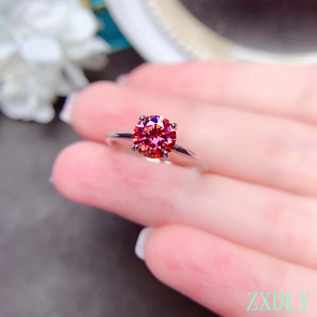 Newest Watermelon Red Moissanite Ring Real 925 Silver Fine Jewelry 1CT Lab Diamond Shiny Moissanite Women Engagement Ring Gift
Newest Watermelon Red Moissanite Ring Real 925 Silver Fine Jewelry 1CT Lab Diamond Shiny Moissanite Women Engagement Ring Gift