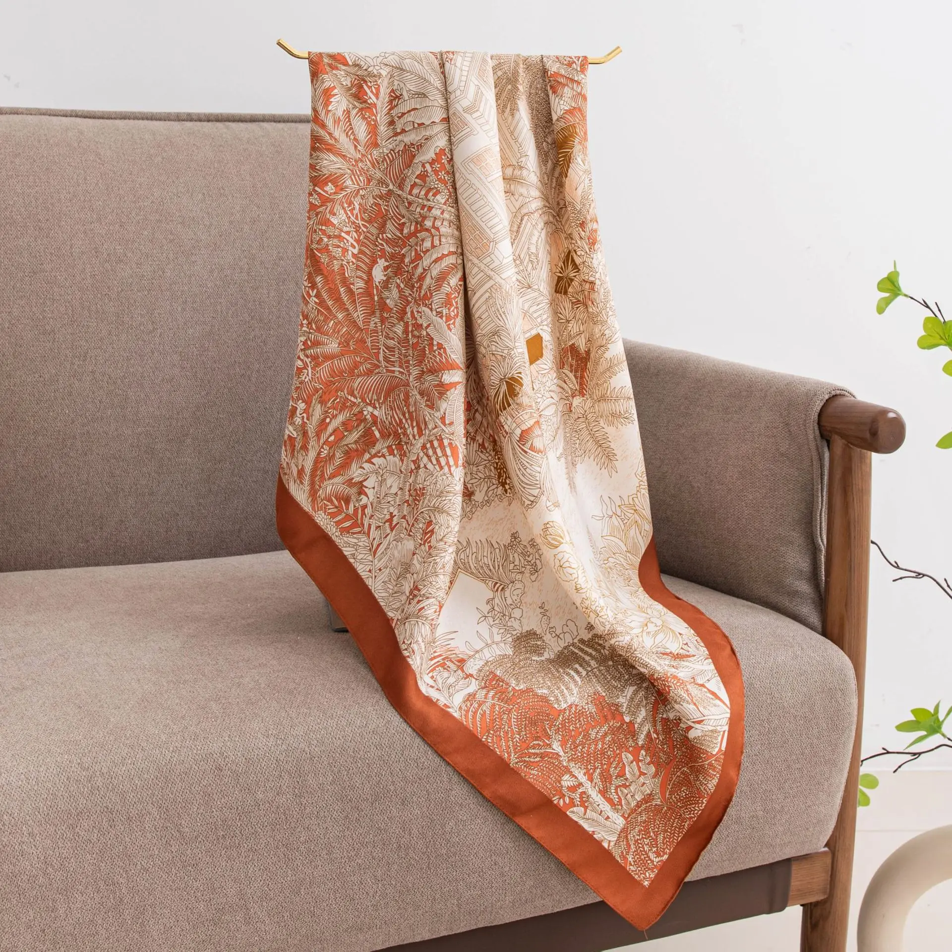 90cm Large Kerchief Scarf High-Grade Artificial Women's Summer Thin and All-Matching Sunscreen Shawl Ladies
90cm Large Kerchief Scarf High-Grade Artificial Women's Summer Thin and All-Matching Sunscreen Shawl Ladies