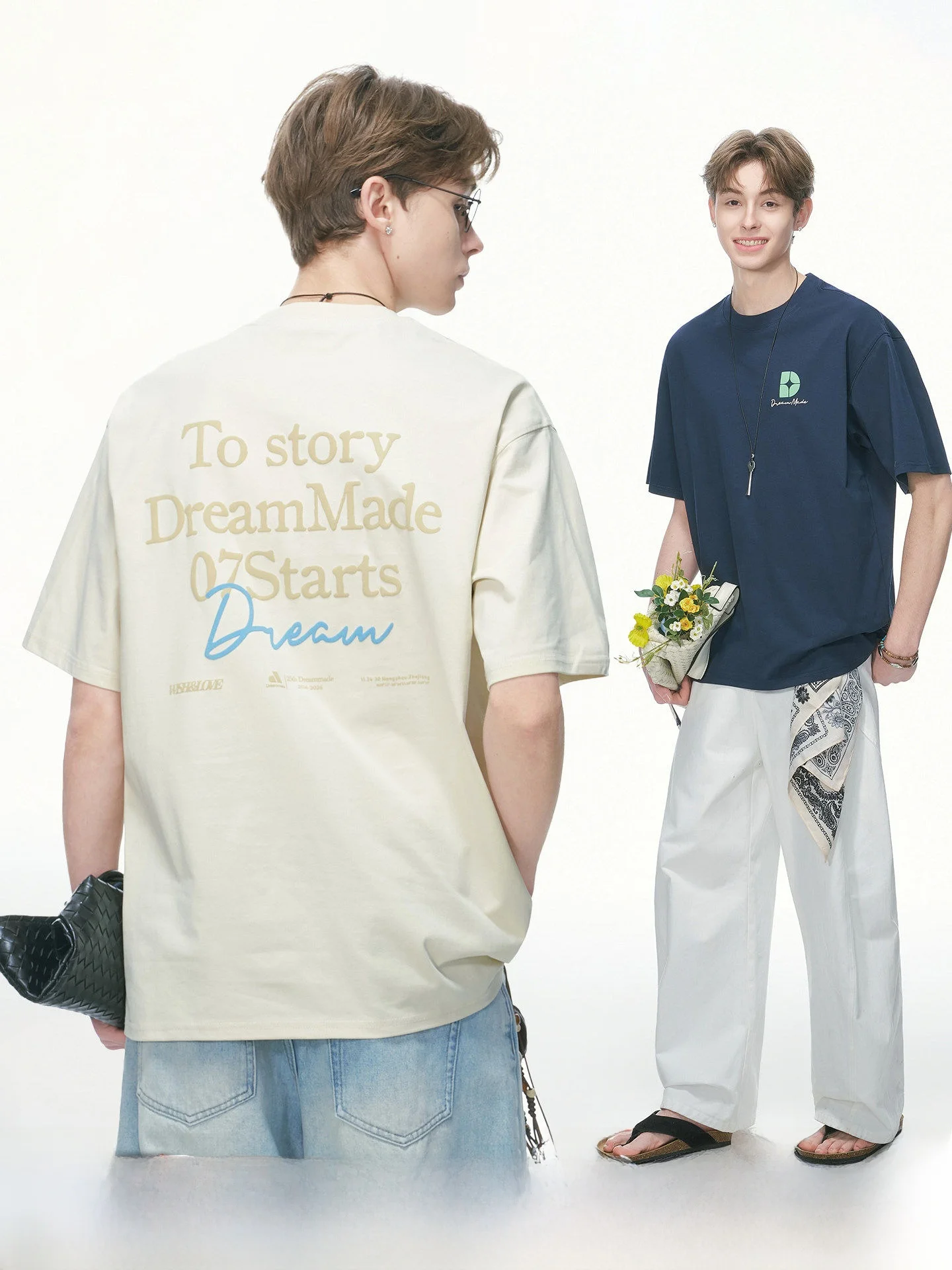 Dream Made American Retro Style Heavy Print Short Sleeve Men's T-Shirt Summer Couple Shoulder Level Half Sleeve Top
Dream Made American Retro Style Heavy Print Short Sleeve Men's T-Shirt Summer Couple Shoulder Level Half Sleeve Top