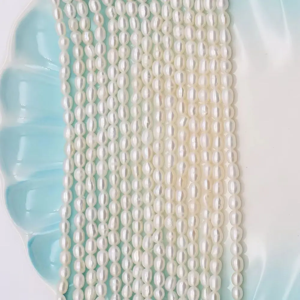 High-Quality Natural Freshwater Rice Pearl Loose Pearls 2-6mm Threadless Pearls Women's Necklace Bracelet Handmade Accessory
High-Quality Natural Freshwater Rice Pearl Loose Pearls 2-6mm Threadless Pearls Women's Necklace Bracelet Handmade Accessory