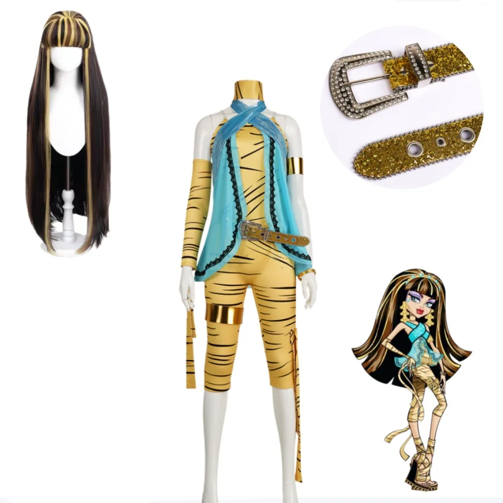 Monster Cleo De Nile Cosplay Costume with High Accessories Adult Women Halloween Comic Con Carnival Stage Performance Outfit
Monster Cleo De Nile Cosplay Costume with High Accessories Adult Women Halloween Comic Con Carnival Stage Performance Outfit