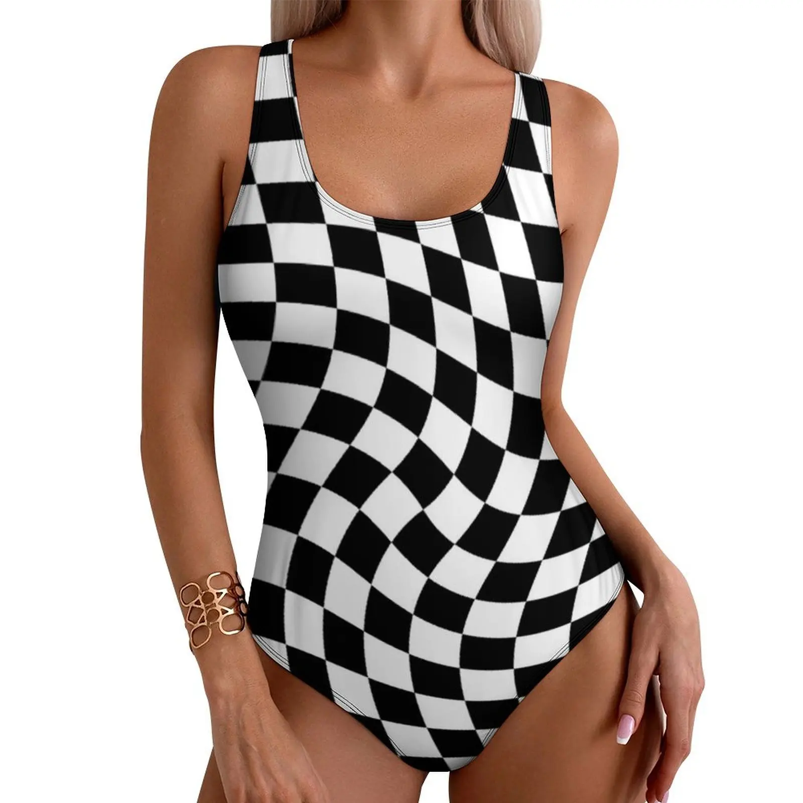 Pink Black Checkerboard Swimsuit Missing Texture One Piece Swimwear Push Up Fantasy Bathing Suits Sexy Holiday Rave Swimsuits 
Pink Black Checkerboard Swimsuit Missing Texture One Piece Swimwear Push Up Fantasy Bathing Suits Sexy Holiday Rave Swimsuits