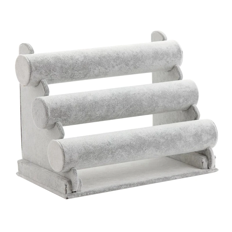 1 Piece Bracelet Holder Jewelry Display Stand Emeral Bracelet Watch Organizer Ice Gray Velvet 3 Tier
1 Piece Bracelet Holder Jewelry Display Stand Emeral Bracelet Watch Organizer Ice Gray Velvet 3 Tier