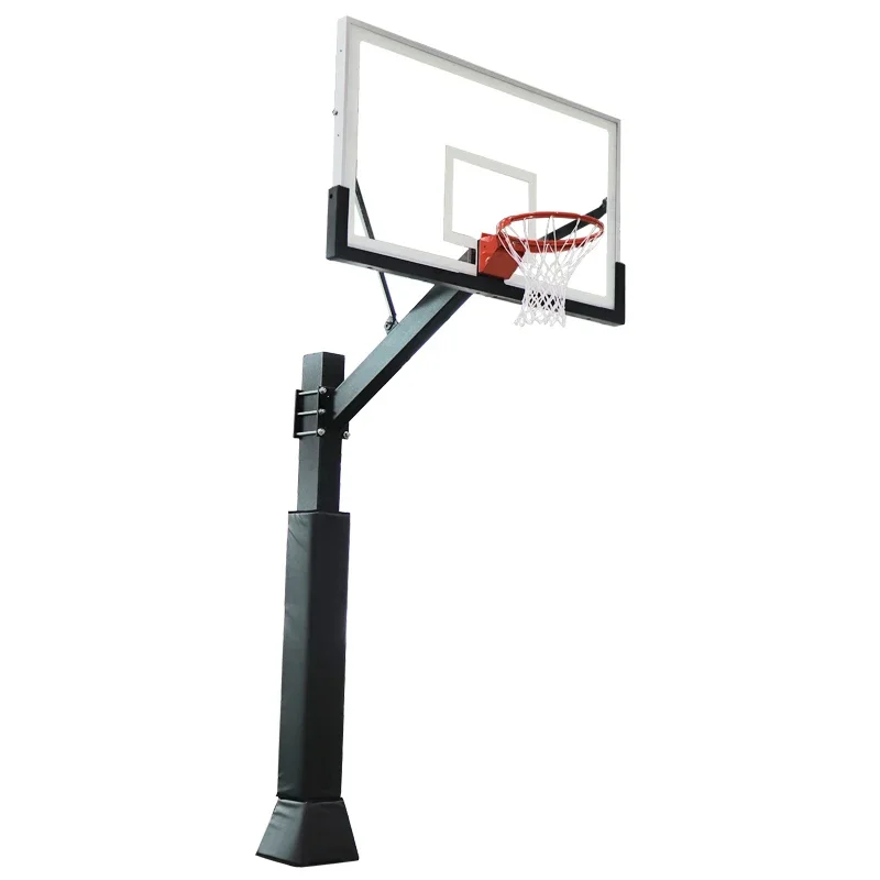 Professional Basketball Steel Stand Inground Basketball Hoop Training Equipment Backboard With Spring
Professional Basketball Steel Stand Inground Basketball Hoop Training Equipment Backboard With Spring