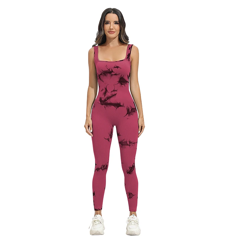 Rompers Sleeveless Exercise Jumpsuits Women's Tie Dye Yoga Ribbed One Piece Tank Tops Rompers Sleeveless Exercise Jumpsuits
Rompers Sleeveless Exercise Jumpsuits Women's Tie Dye Yoga Ribbed One Piece Tank Tops Rompers Sleeveless Exercise Jumpsuits