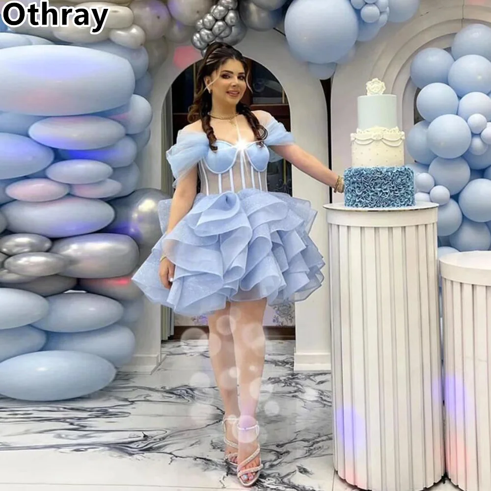 Короткие платья для выпускного вечера Othray небесно-голубого цвета, с открытыми плечами и открытыми косточками, милое платье мини для девушек на выпускной
Короткие платья для выпускного вечера Othray небесно-голубого цвета, с открытыми плечами и открытыми косточками, милое платье мини для девушек на выпускной