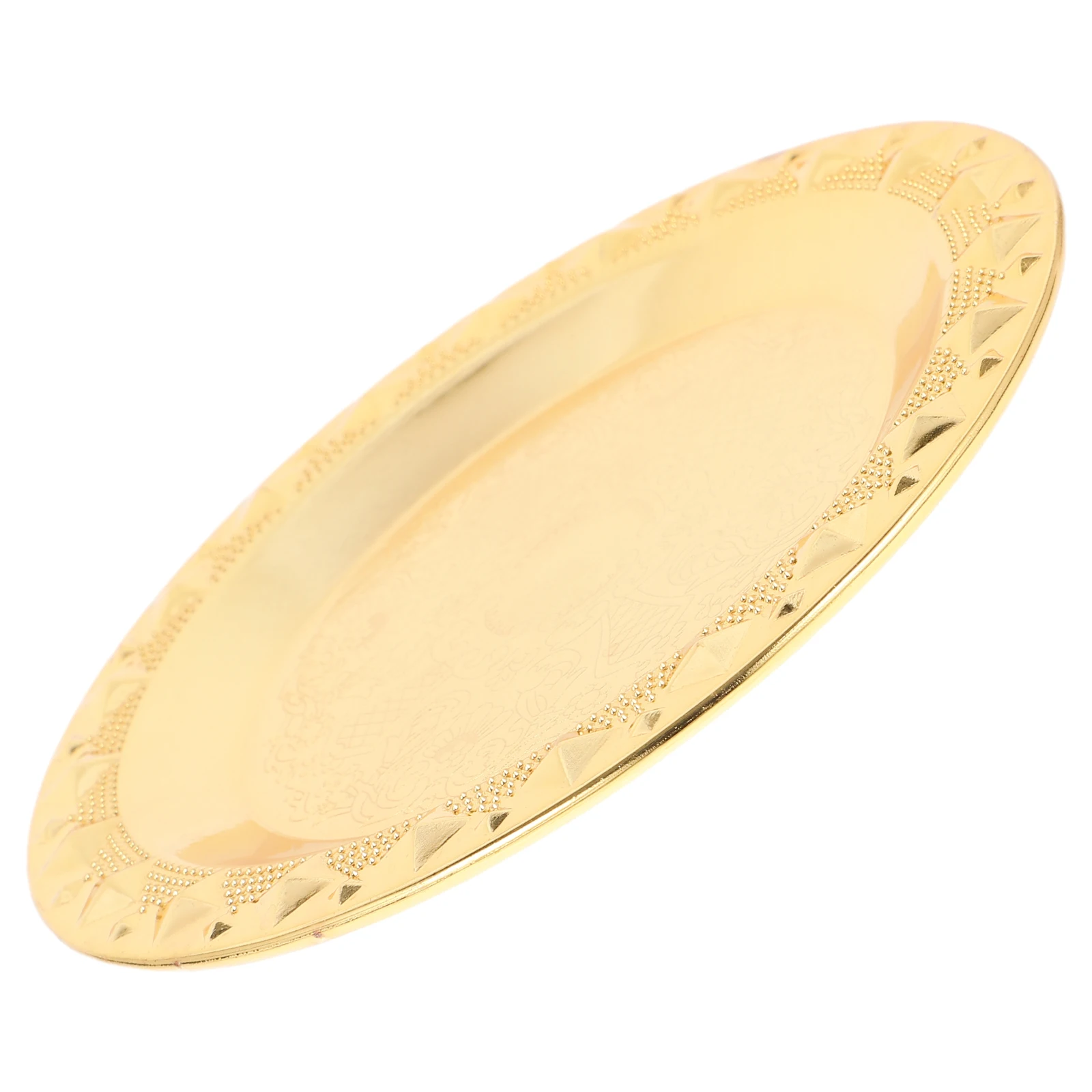 Round Metal 15cm Golden European Style Cake Fruit Dessert Serving Fruit Metal Tray Tray Wrought Iron Plates Storage Trays
Round Metal 15cm Golden European Style Cake Fruit Dessert Serving Fruit Metal Tray Tray Wrought Iron Plates Storage Trays