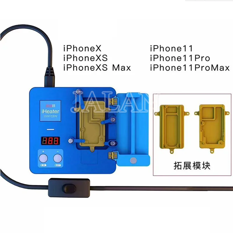 Плата предварительного нагрева JC IHeater для iPhone X-13 Pro Max, цифровой термостат, нагревательная пластина, приспособление для распайки материнской платы
Плата предварительного нагрева JC IHeater для iPhone X-13 Pro Max, цифровой термостат, нагревательная пластина, приспособление для распайки материнской платы