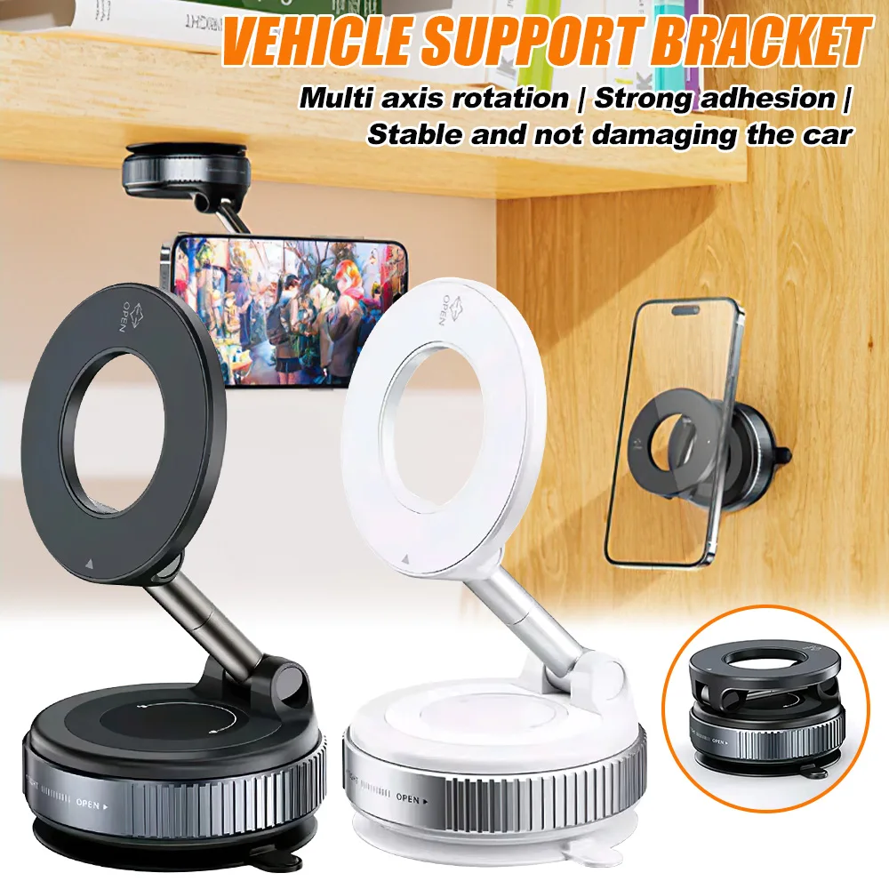 Magnetic Car Phone Holder Foldable Design 360° Adjustable Vacuum Mount for Car/Desk/Bathroom/Universal Use
Magnetic Car Phone Holder Foldable Design 360° Adjustable Vacuum Mount for Car/Desk/Bathroom/Universal Use