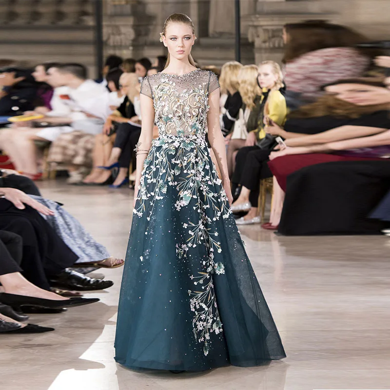 525 Georges Hobeika Green Blue Short Sleeves Flowers beaded فساتين السهرة vestidos de fiesta فساتين سهره
525 Georges Hobeika Green Blue Short Sleeves Flowers beaded فساتين السهرة vestidos de fiesta فساتين سهره