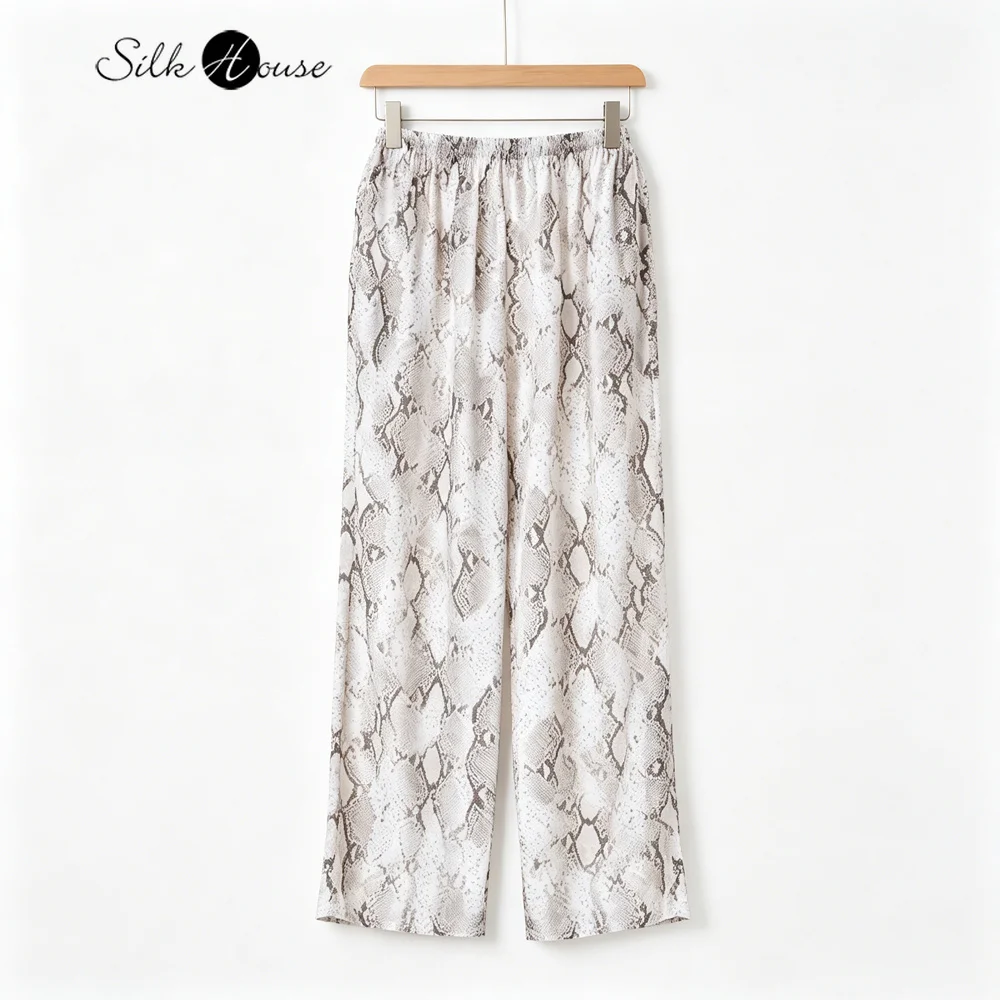 Women's Casual 100% Natural Mulberry Silk Crepe De Chine Breathable Comfortable Skin Friendly Cropped Straight-leg Pants
Women's Casual 100% Natural Mulberry Silk Crepe De Chine Breathable Comfortable Skin Friendly Cropped Straight-leg Pants